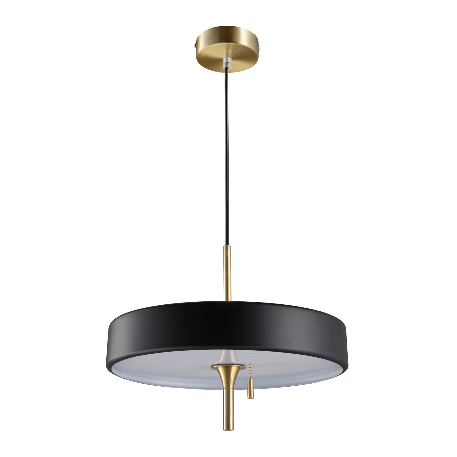 Lampa wisząca ARTDECO czarno - złota 35 cm - obrazek 6