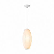 Lampa wisząca SILK BARREL biała 50 cm