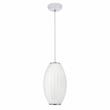 Lampa wisząca SILK BARREL biała 60 cm