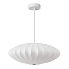 Lampa wisząca SILK FLAT biała 50 cm