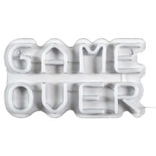 Lampka dekoracyjna LED GAME OVER neon na ścianę
