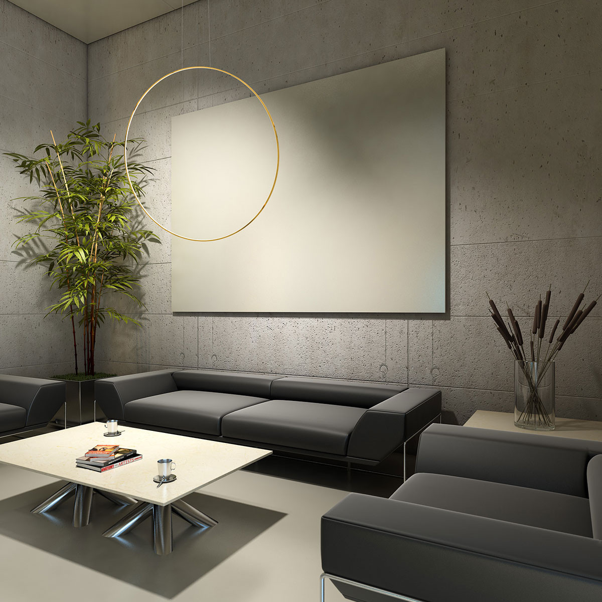 Lampa wisząca Mirror S złota LED 3000K - obrazek 4
