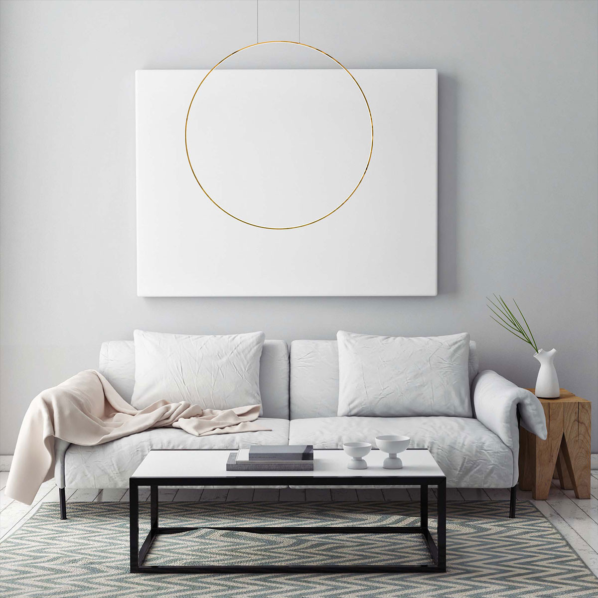 Lampa wisząca Mirror S złota LED 3000K - obrazek 5