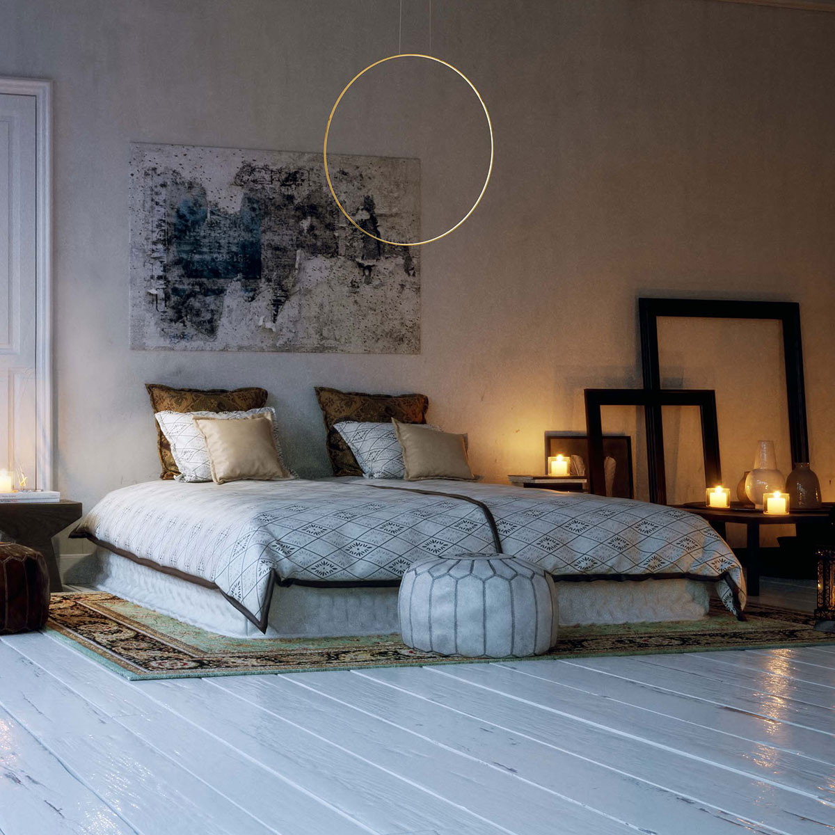 Lampa wisząca Mirror S złota LED 3000K - obrazek 6