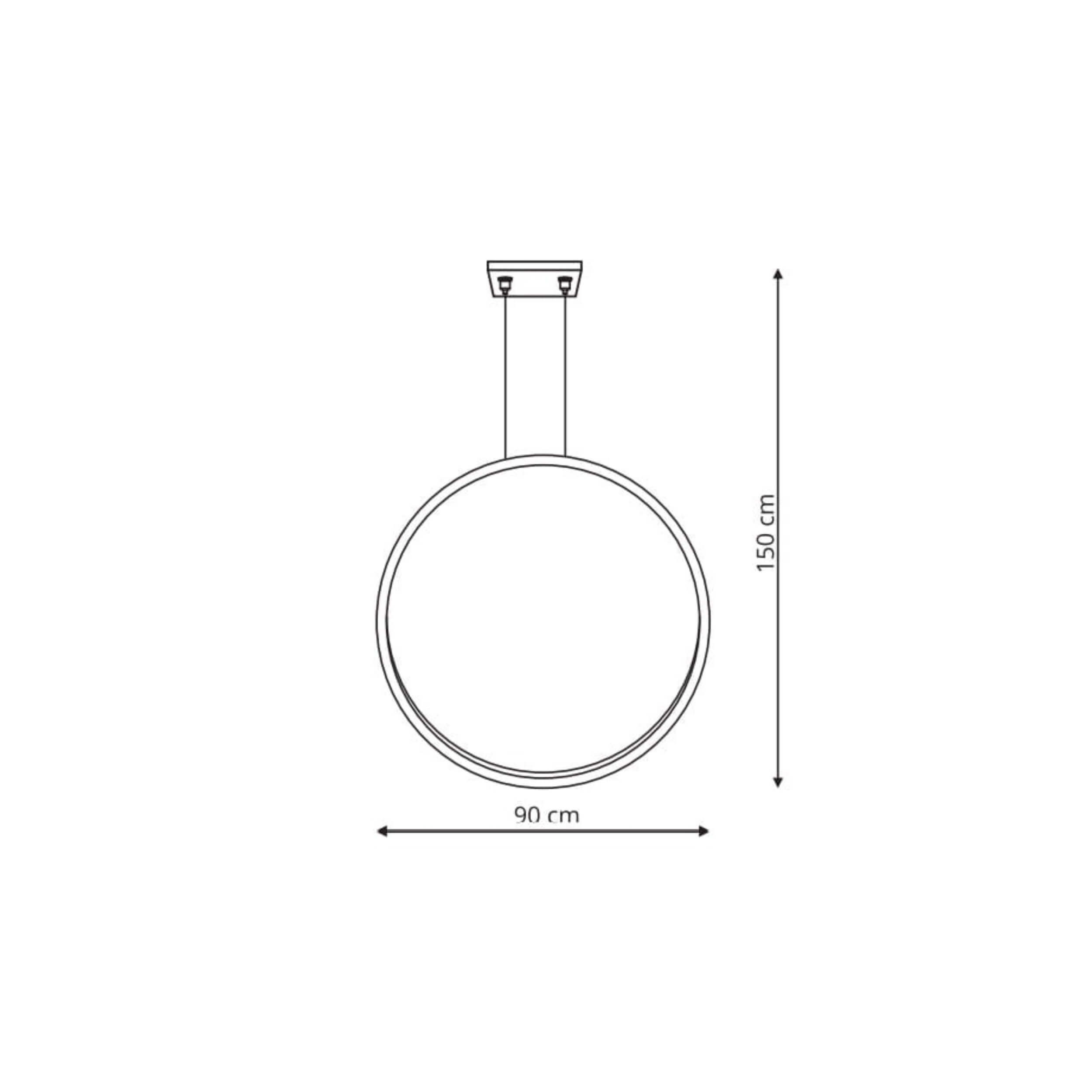 Lampa wisząca Mirror S złota LED 3000K - obrazek 17