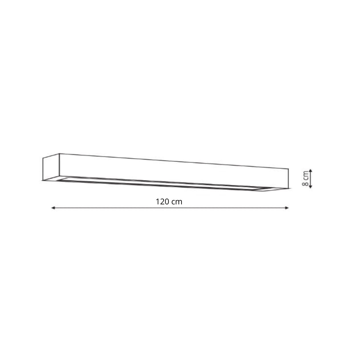Ibros kinkiet czarny XL z IP44 4000K - obrazek 4