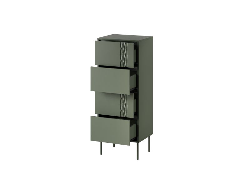 TRESSE komoda 4S zielony - obrazek 4