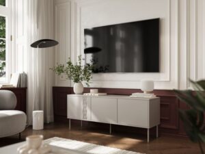 TRESSE szafka RTV 150 (3D) beżowy