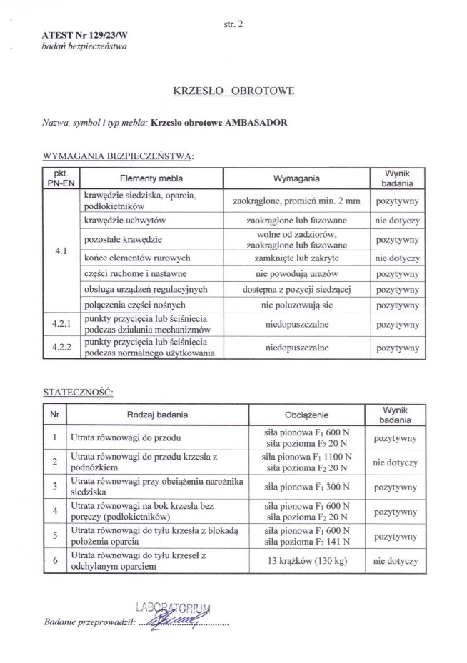 AMBASADOR fotel gabinetowy popielato / czarny - obrazek 4