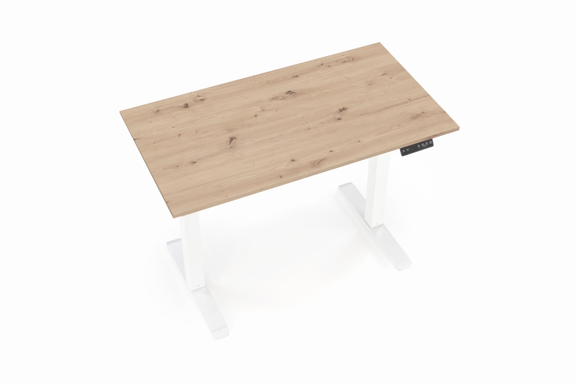 B53 biurko biurko z funkcją regulacji wysokości, dąb artisan / biały - obrazek 9