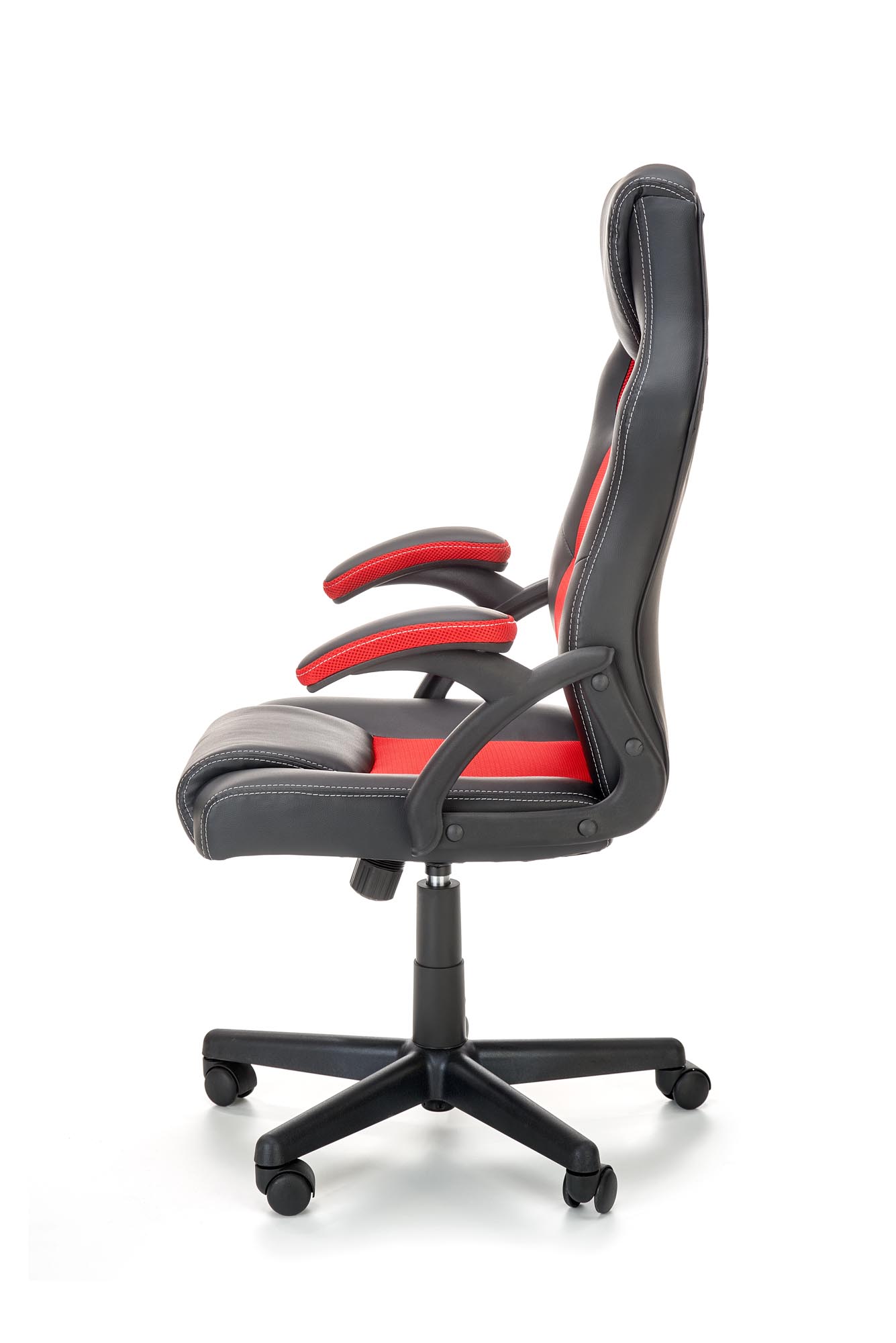 BERKEL fotel gabinetowy czarno-czerwony - obrazek 5