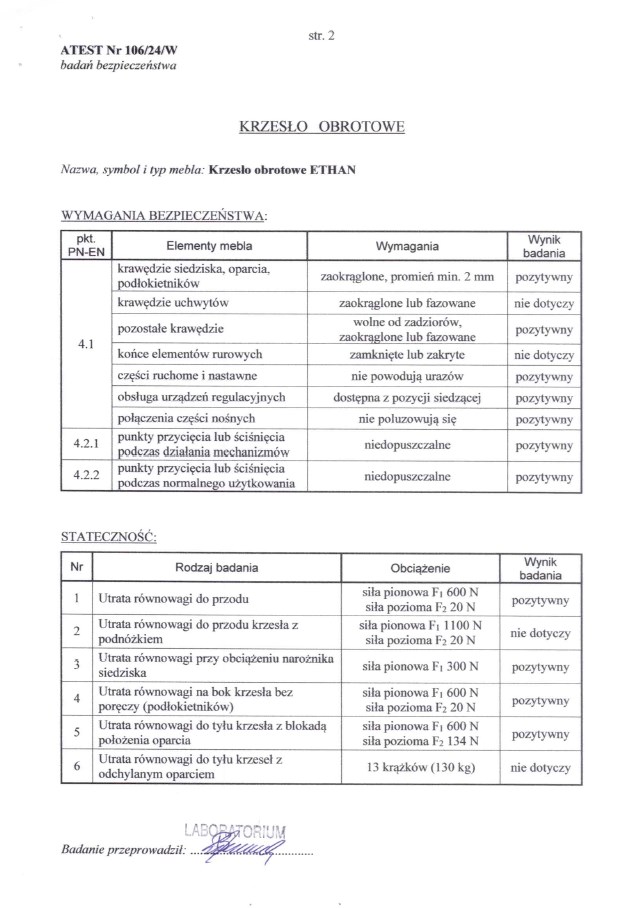 ETHAN fotel gabinetowy popielaty - obrazek 11