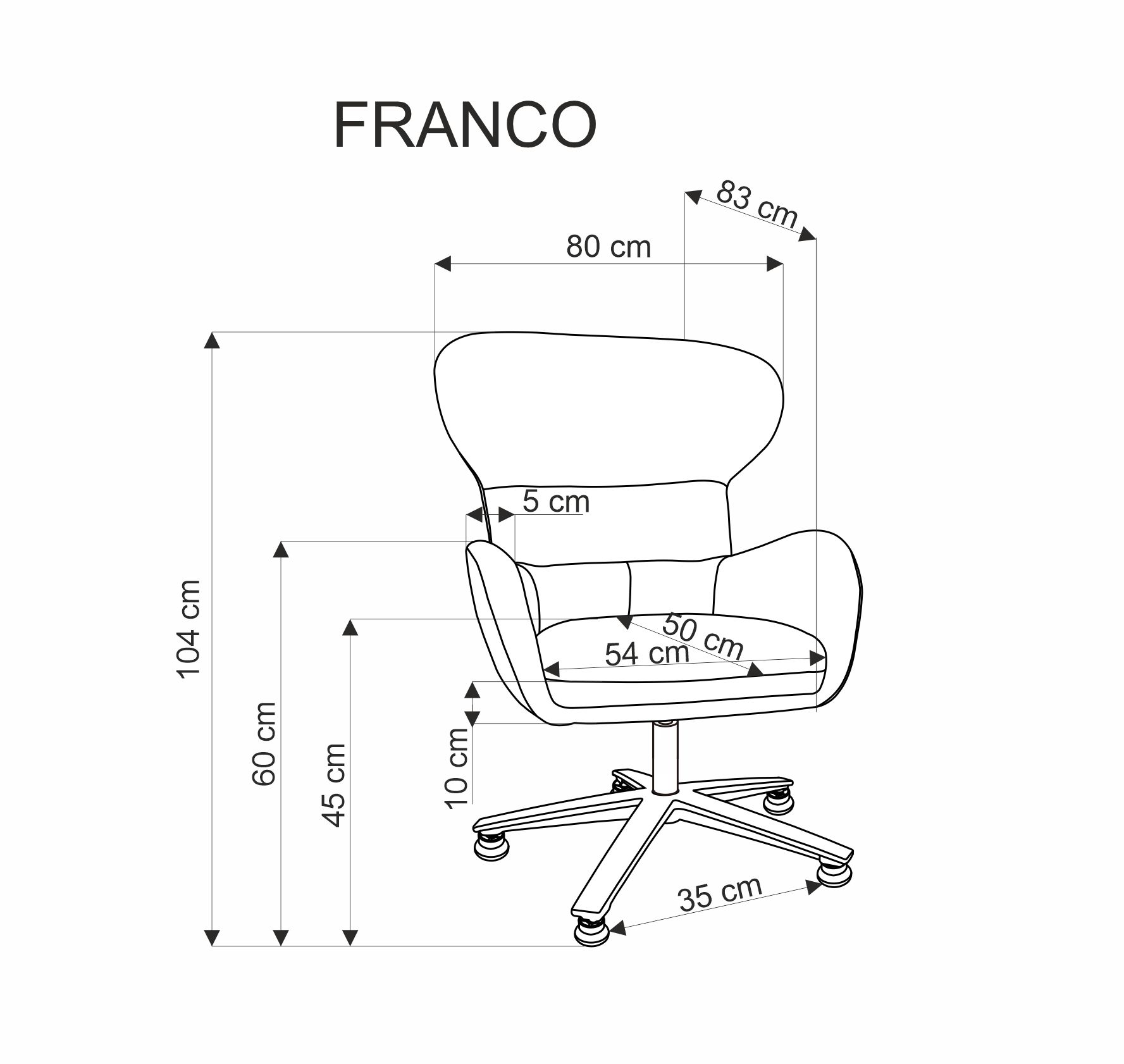 FRANCO fotel wypoczynkowy beżowy - obrazek 6