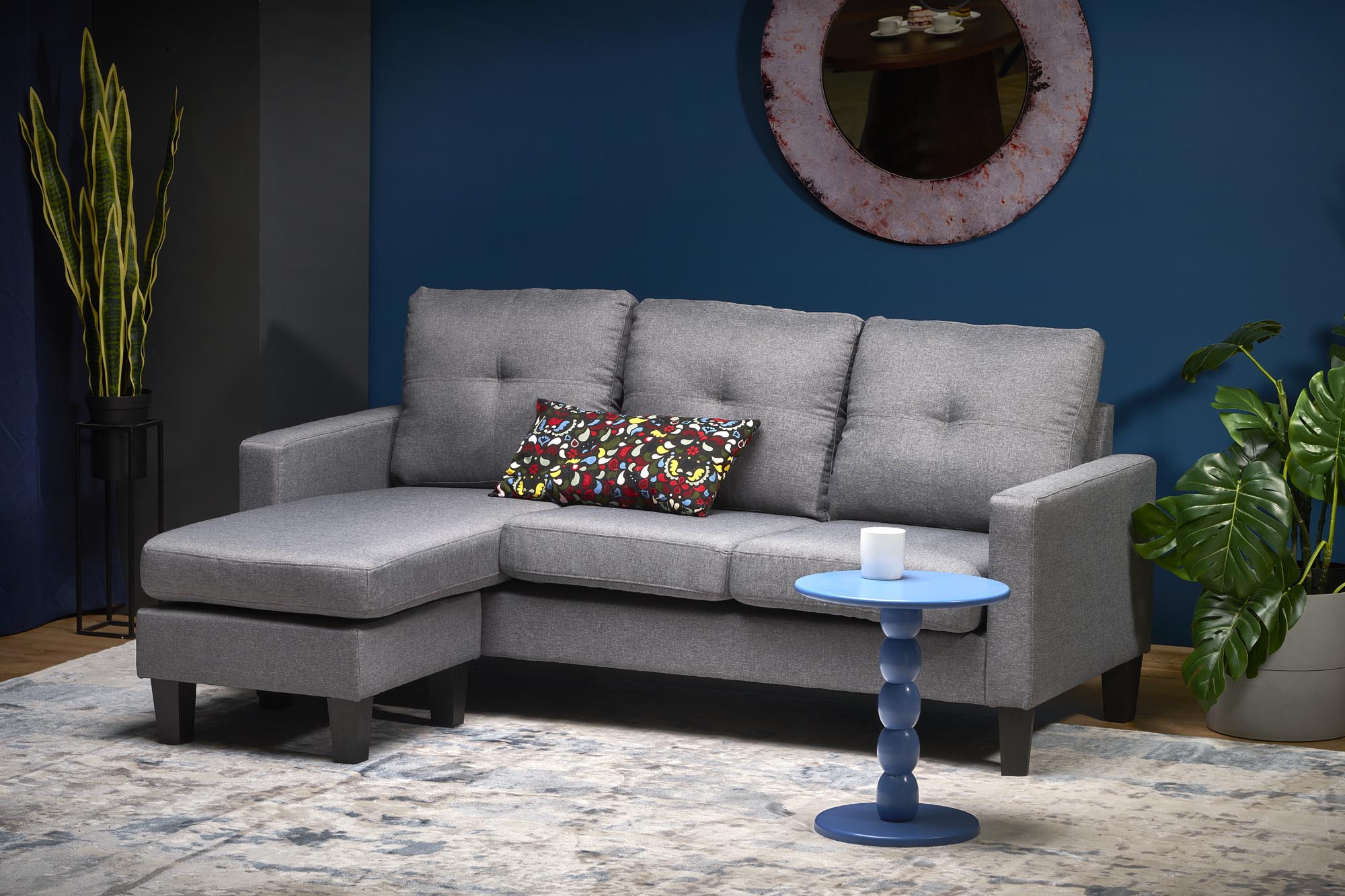 GERSON sofa z podnóżkiem popielaty - obrazek 7
