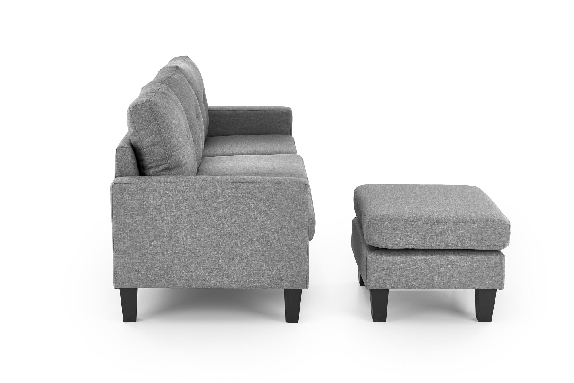 GERSON sofa z podnóżkiem popielaty - obrazek 9