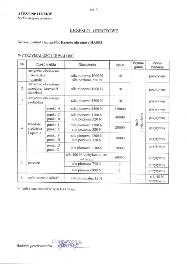 HASEL fotel gabinetowy czarny / popiel - obrazek 4