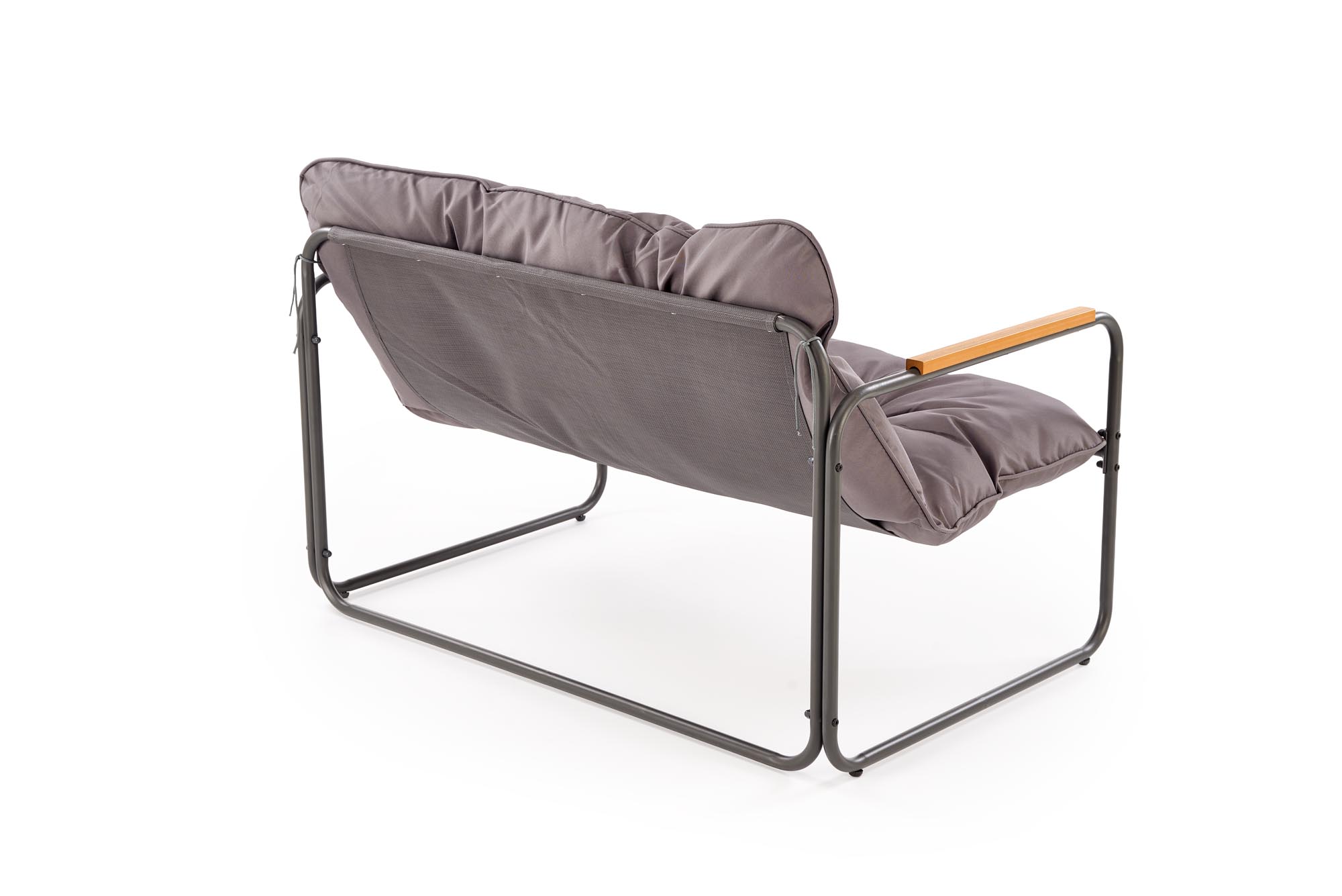 HUDSON, zestaw ogrodowy ( sofa, fotel 2x, ława ), popielaty / brązowy - obrazek 15