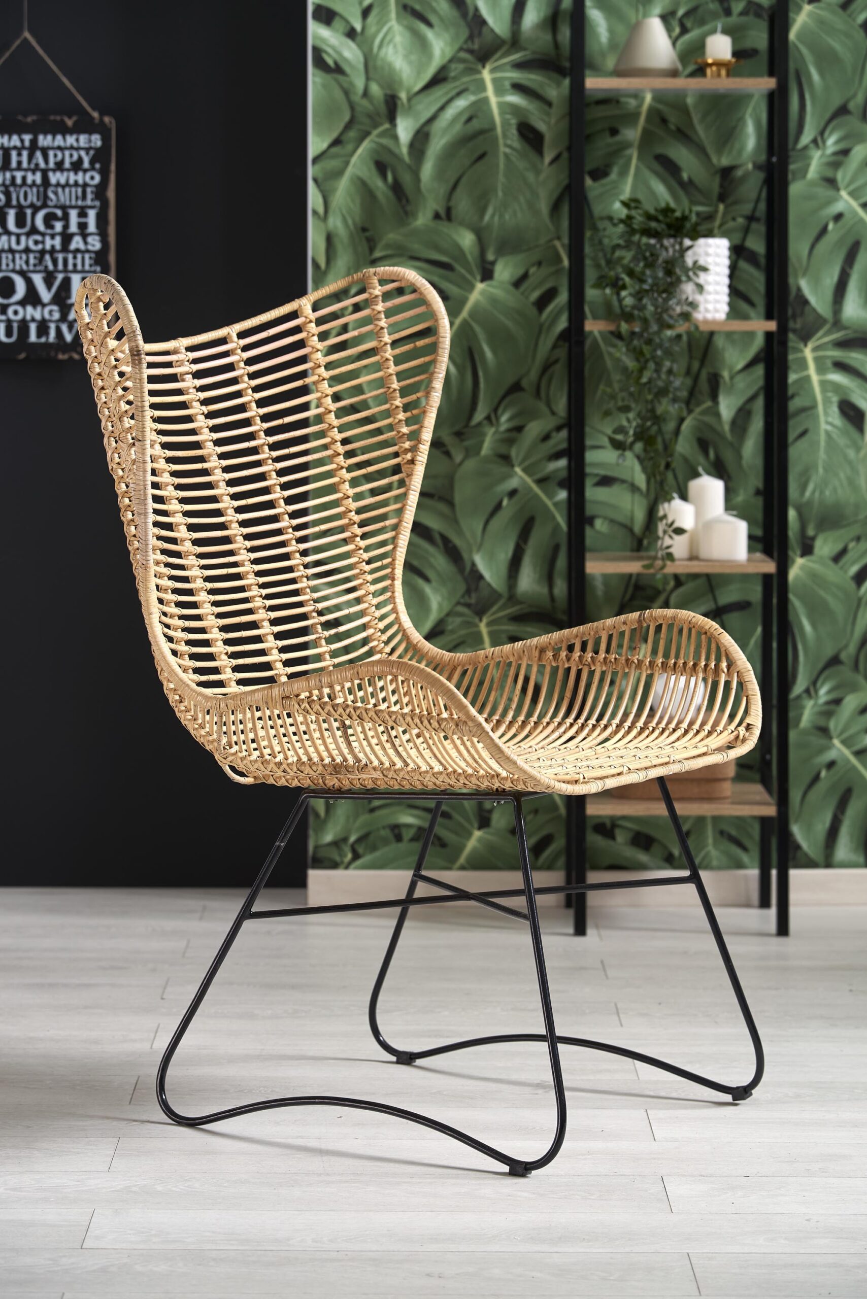 INDIANA fotel wypoczynkowy rattan naturalny - obrazek 3