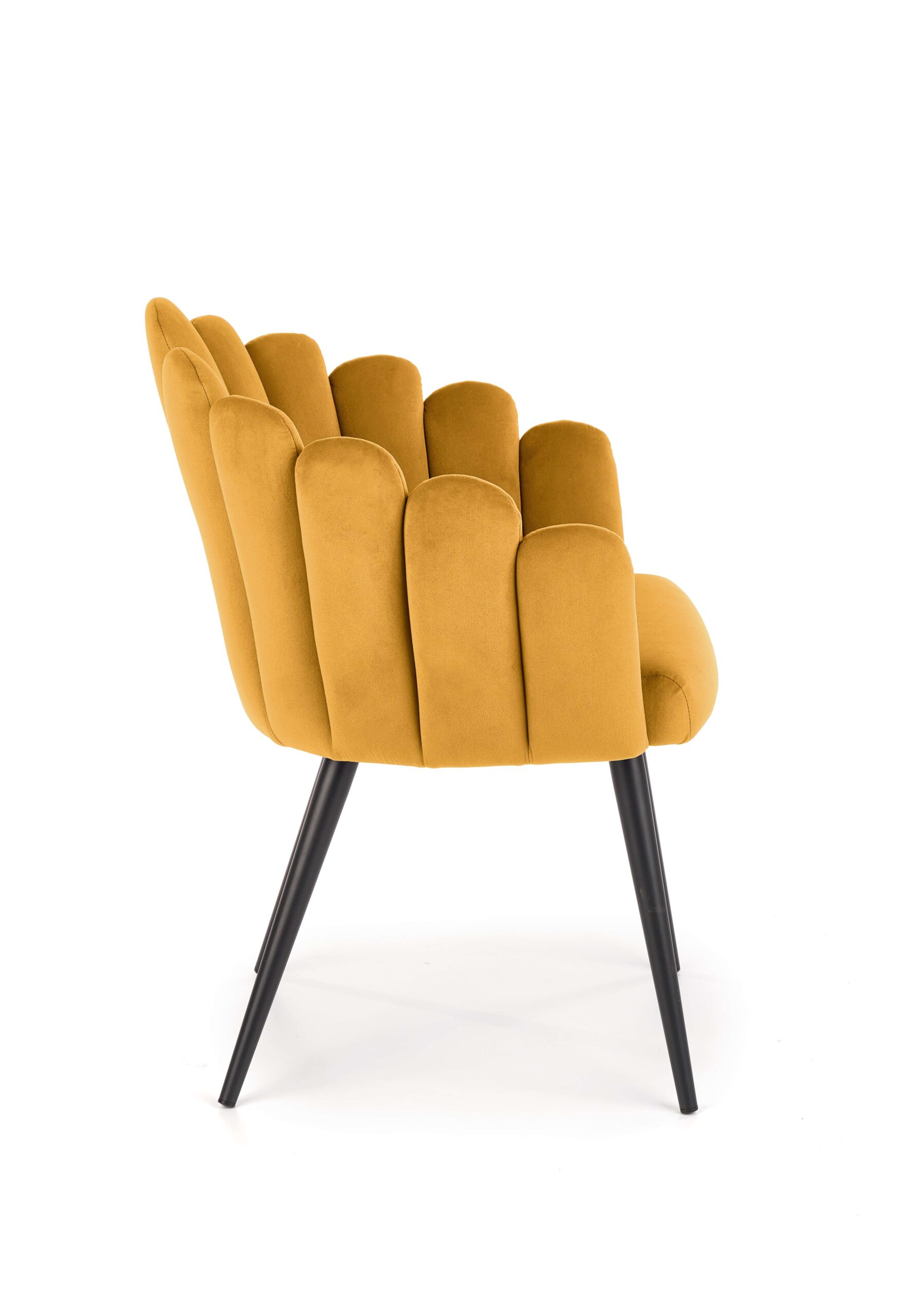 K410 krzesło musztardowy velvet - obrazek 3