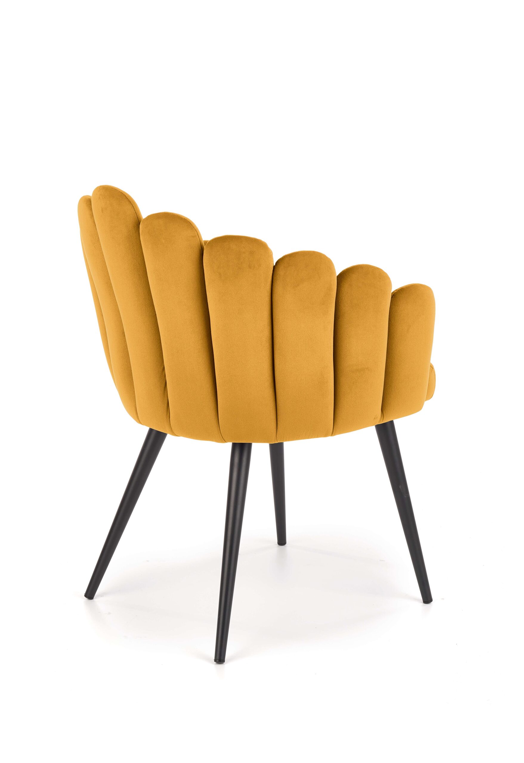 K410 krzesło musztardowy velvet - obrazek 4