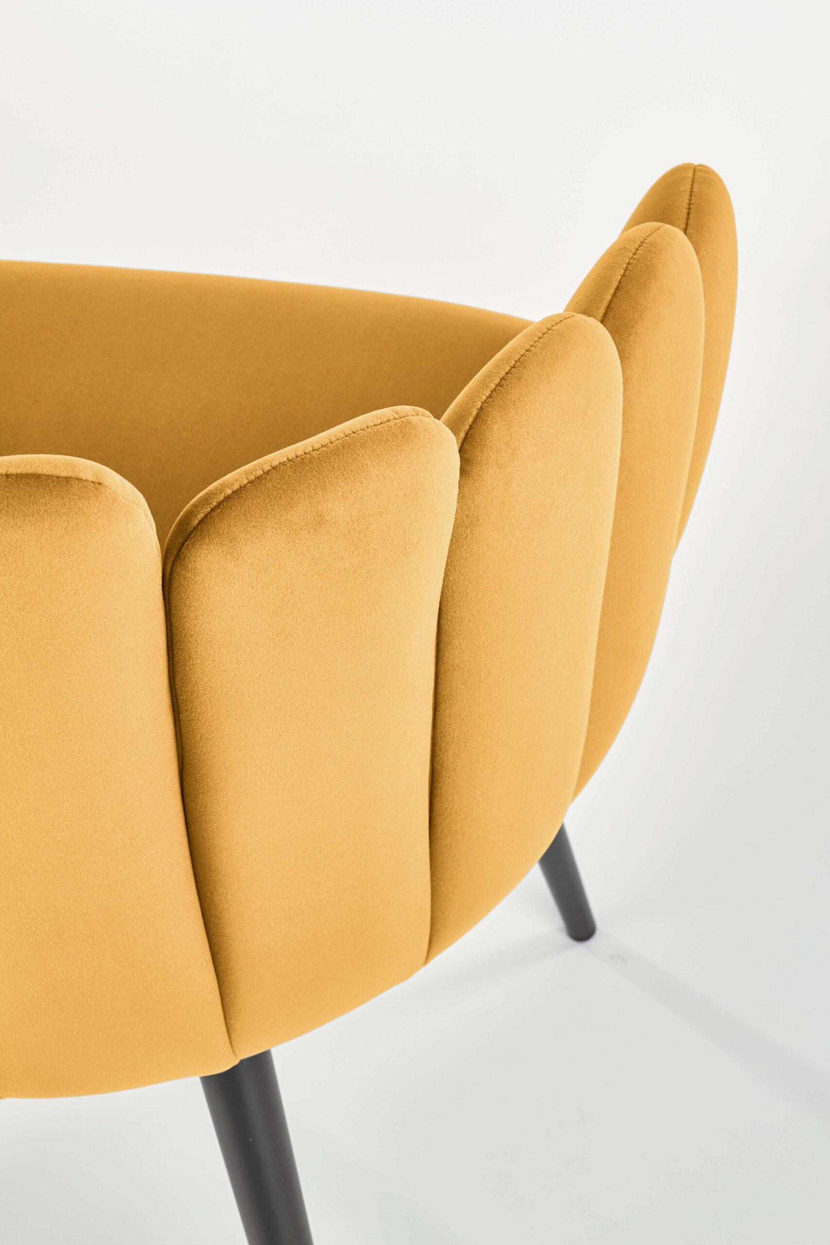 K410 krzesło musztardowy velvet - obrazek 6