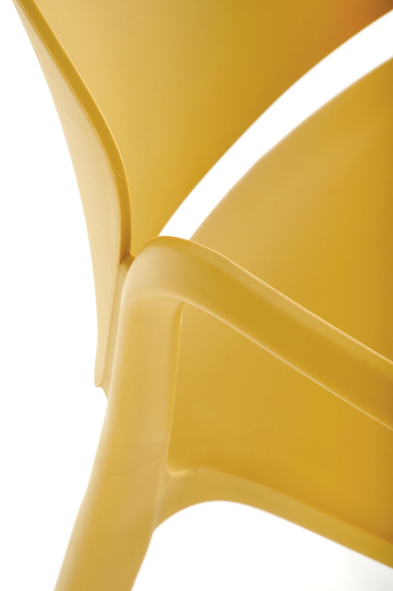K491 krzesło plastik musztardowy - obrazek 8