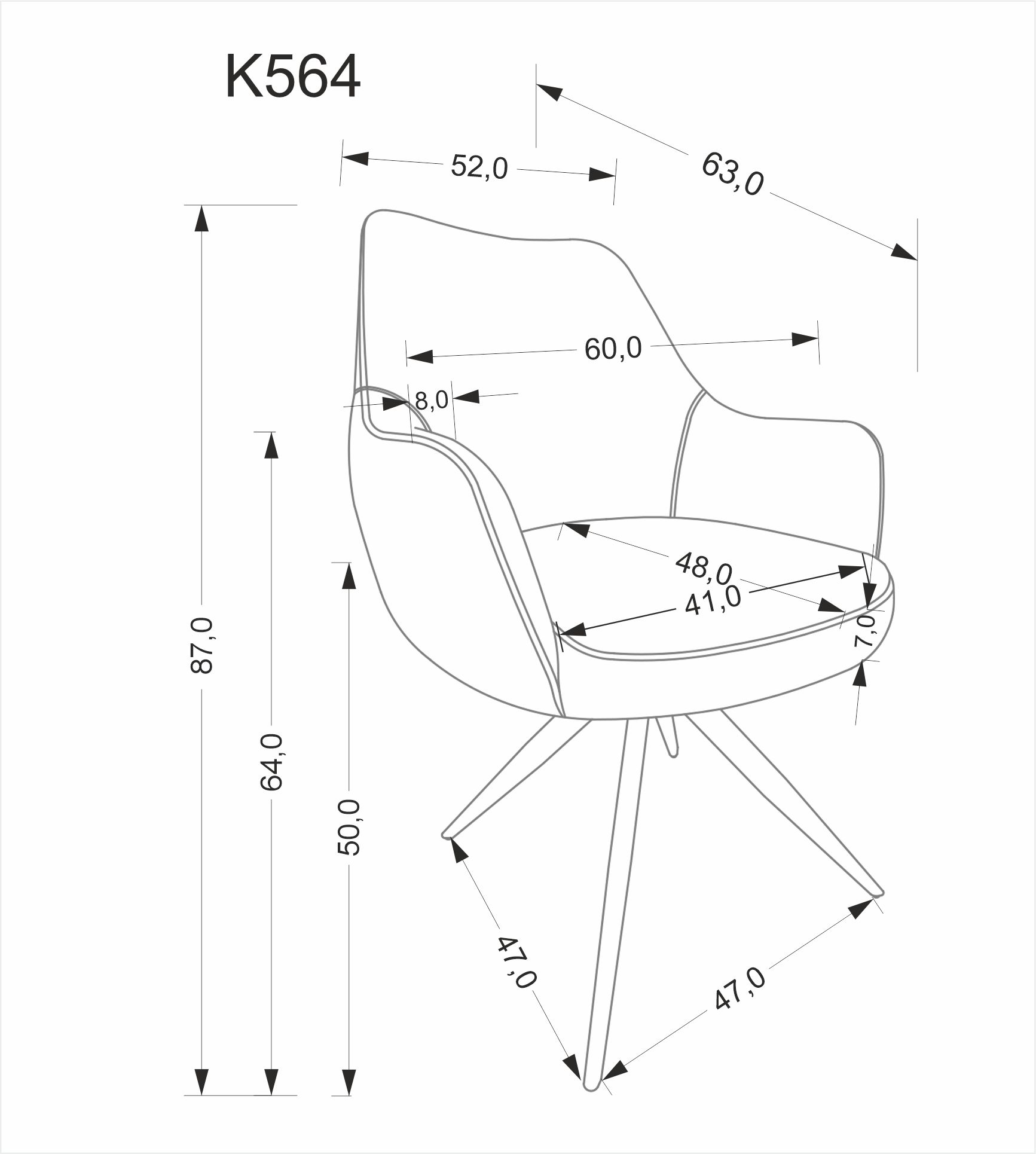 K564 krzesło beżowy - obrazek 18