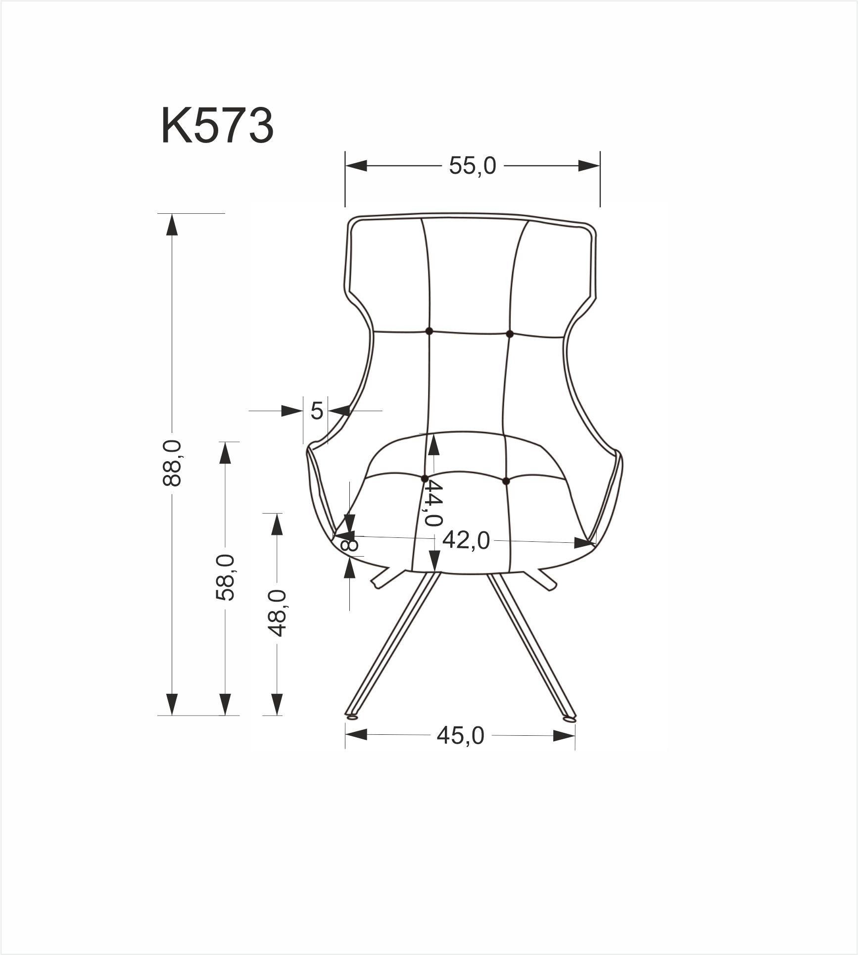 K573 krzesło beżowy - obrazek 15