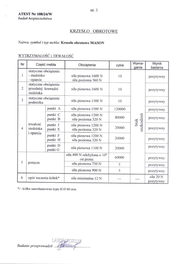 MASON fotel gabinetowy czarny - obrazek 7