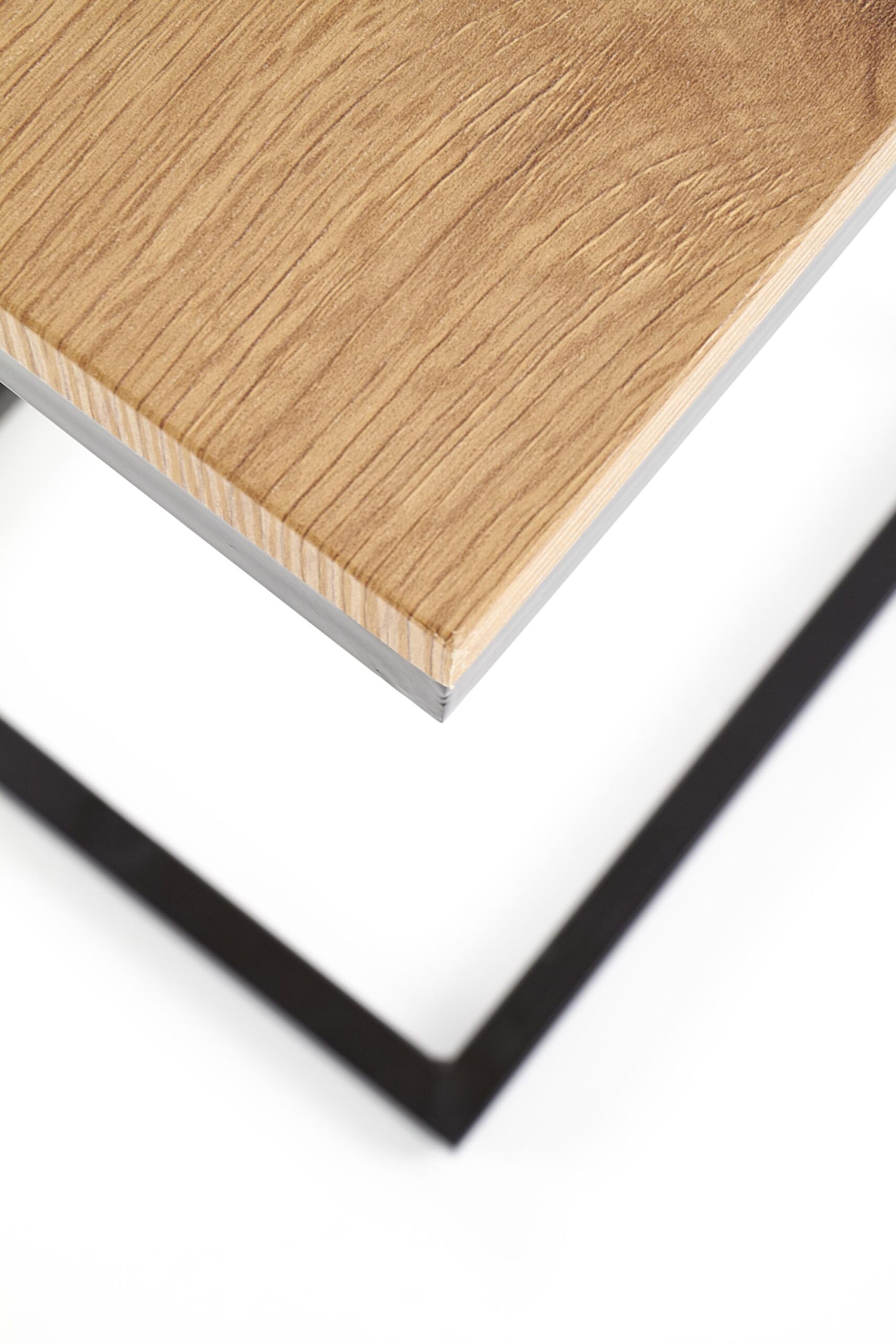 NISA ława stelaż - czarny, blat - dąb złoty - obrazek 5