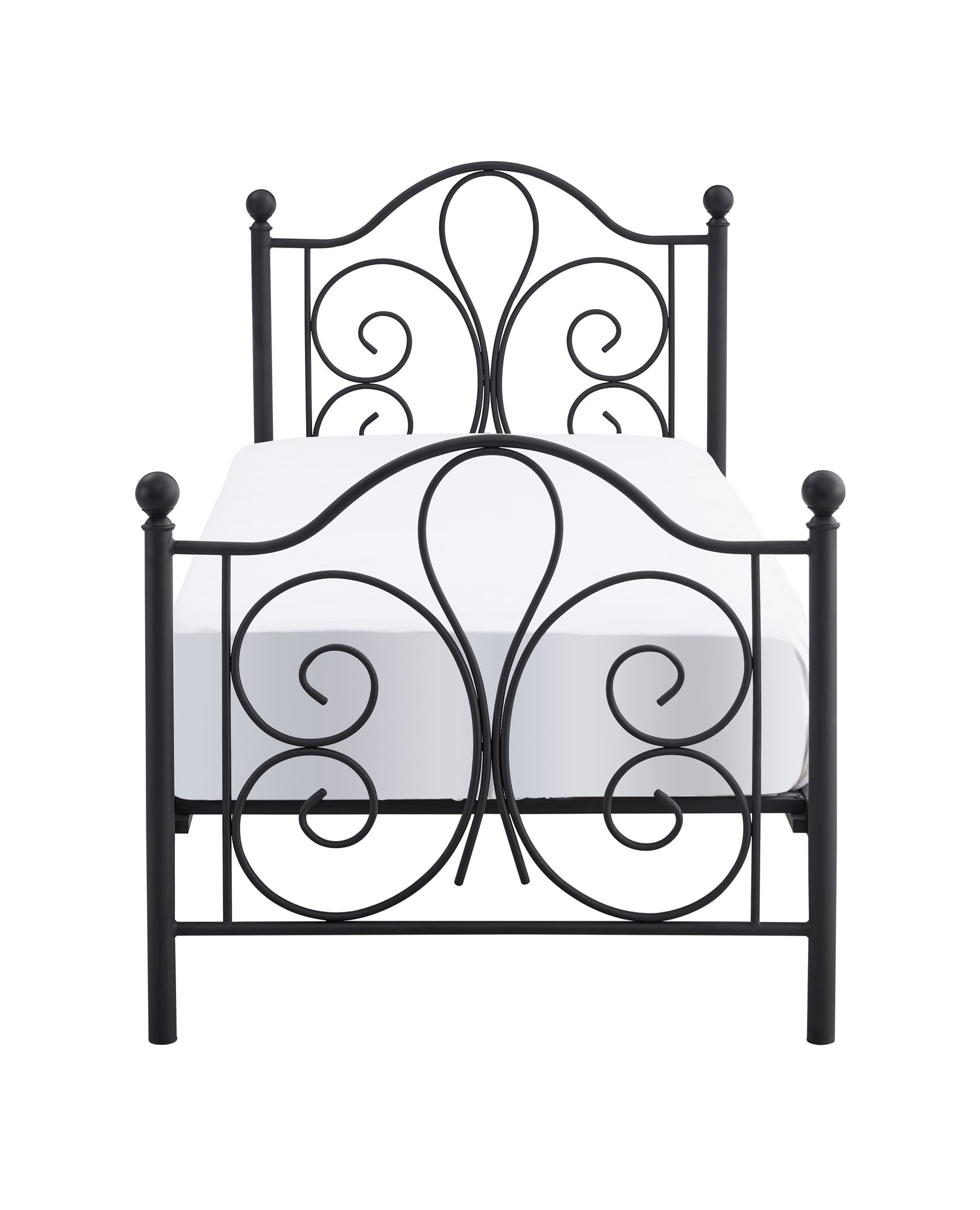 PANAMA 90 cm łóżko metalowe czarny - obrazek 3