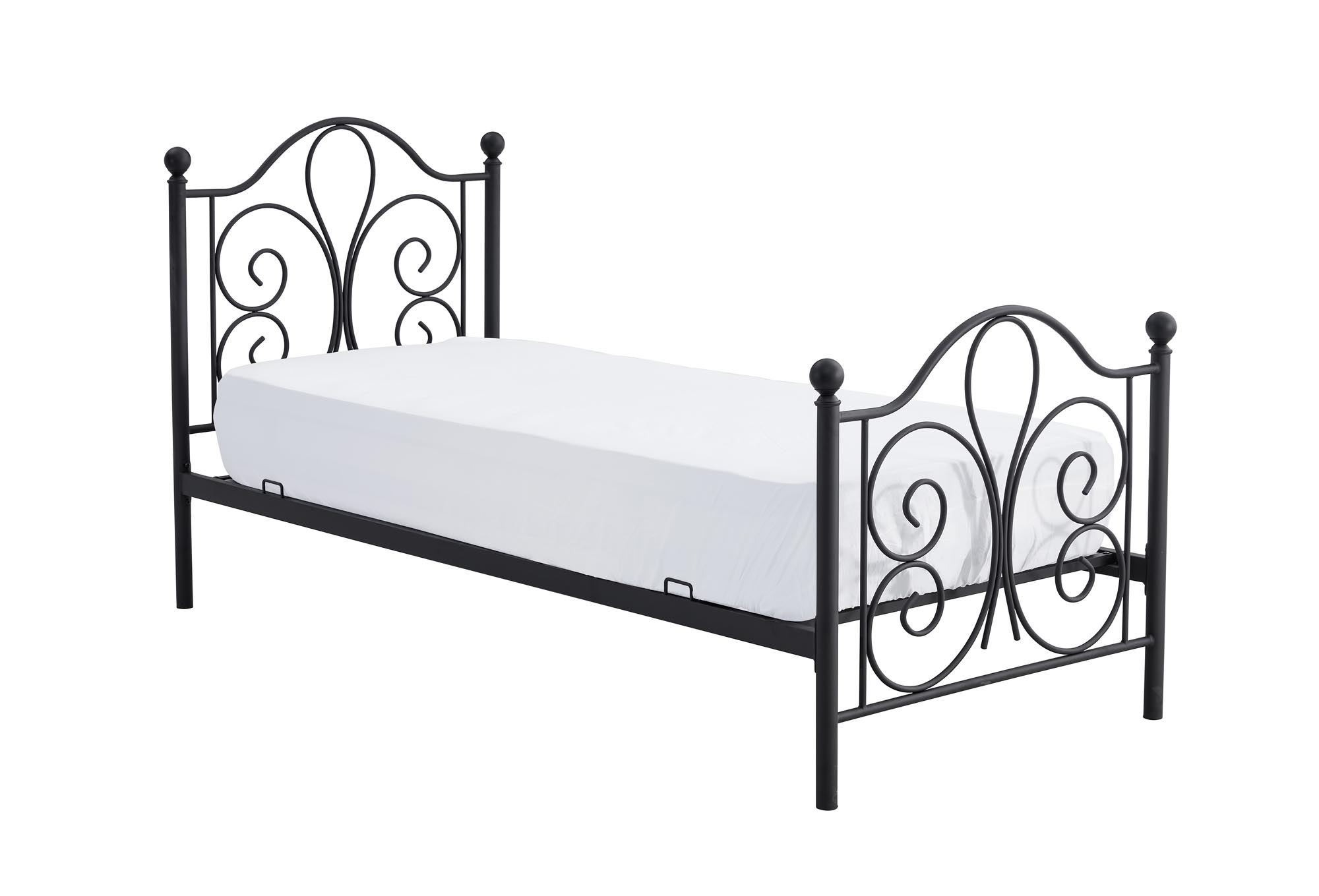 PANAMA 90 cm łóżko metalowe czarny - obrazek 5