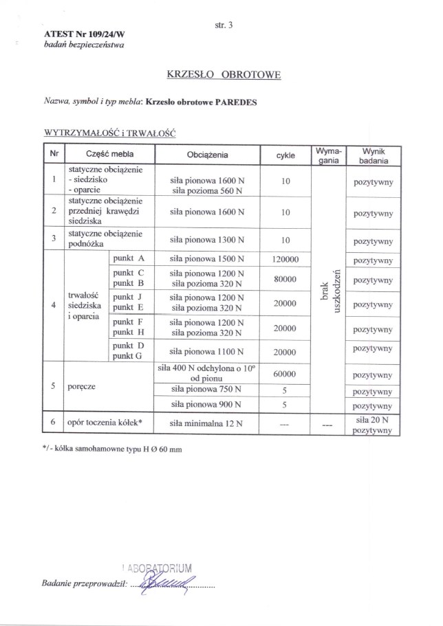 PAREDES fotel gabinetowy czarny - obrazek 6