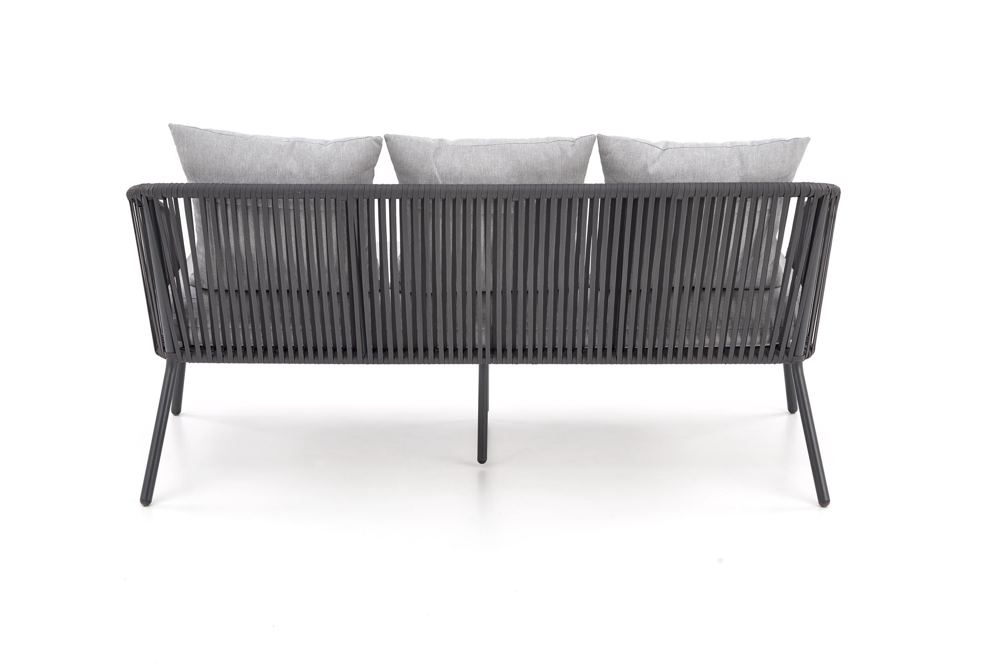 ROCCA zestaw ogrodowy ( sofa + fotel 2x + ława ), ciemny popiel / jasny popiel - obrazek 11