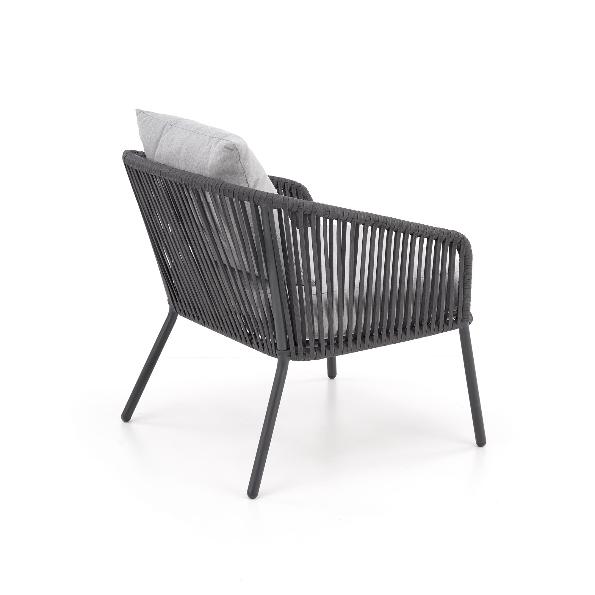 ROCCA zestaw ogrodowy ( sofa + fotel 2x + ława ), ciemny popiel / jasny popiel - obrazek 18