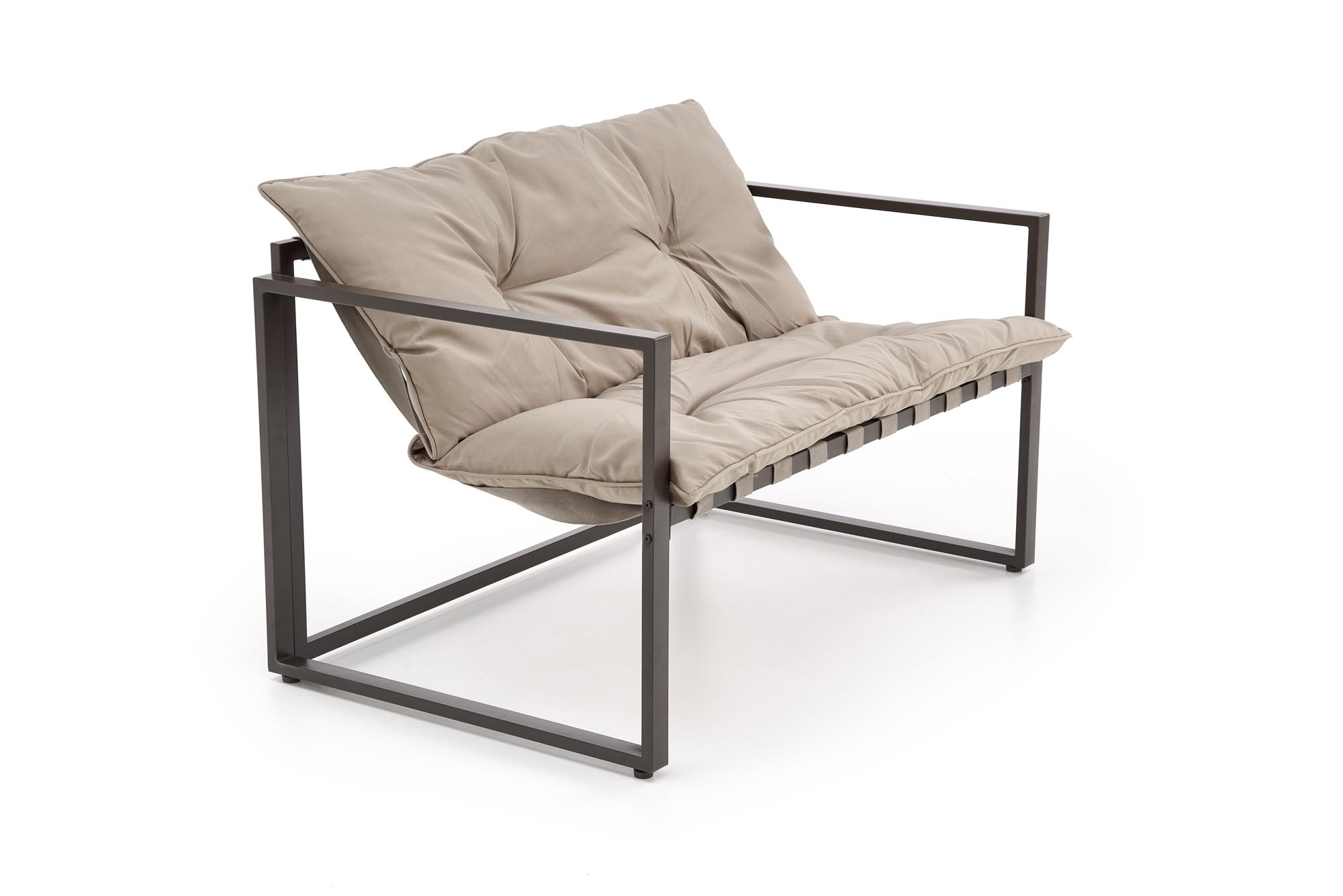 SHARK zestaw ogrodowy ( sofa + fotel 2x + ława ), ciemny brąz / cappuccino - obrazek 9