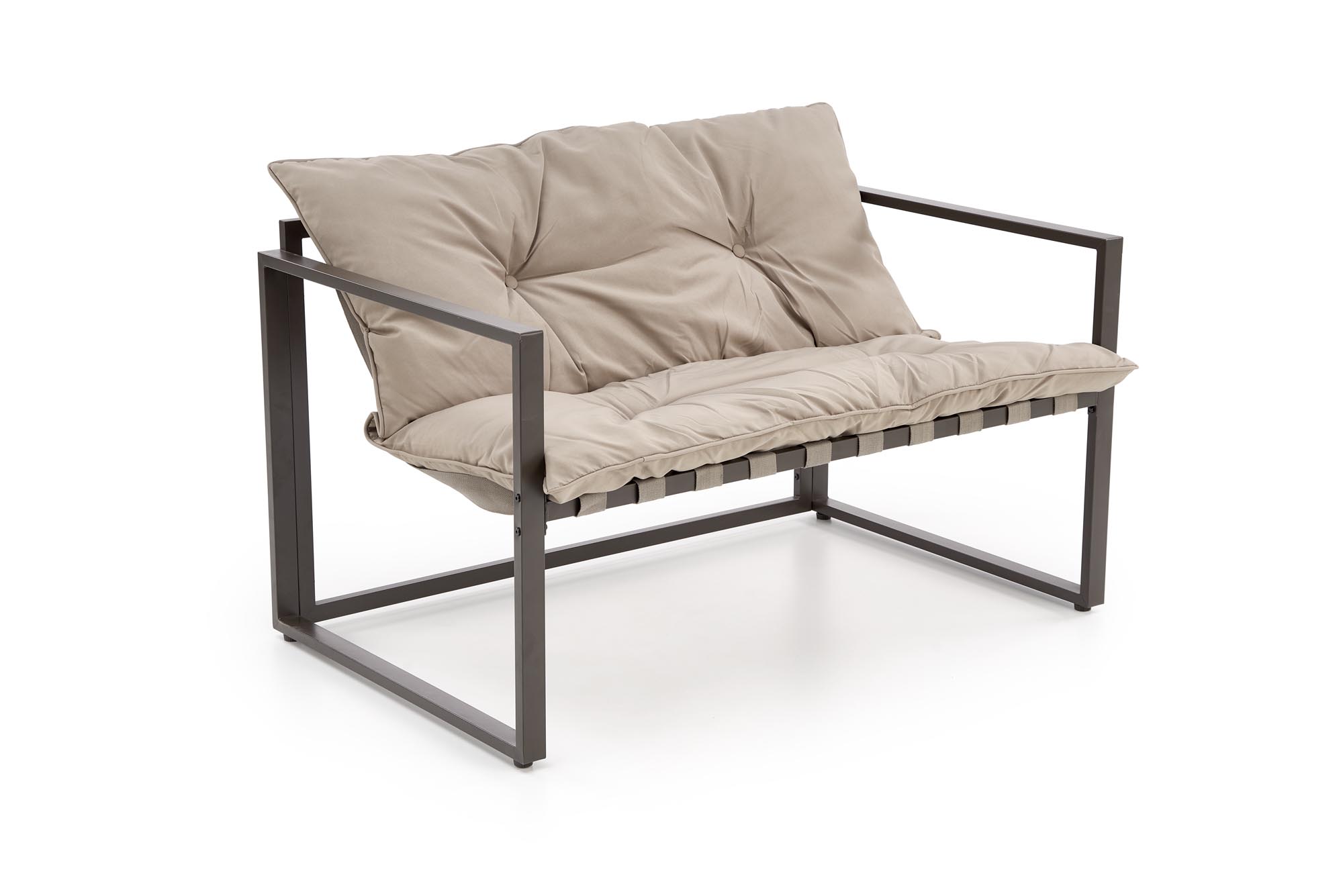 SHARK zestaw ogrodowy ( sofa + fotel 2x + ława ), ciemny brąz / cappuccino - obrazek 11