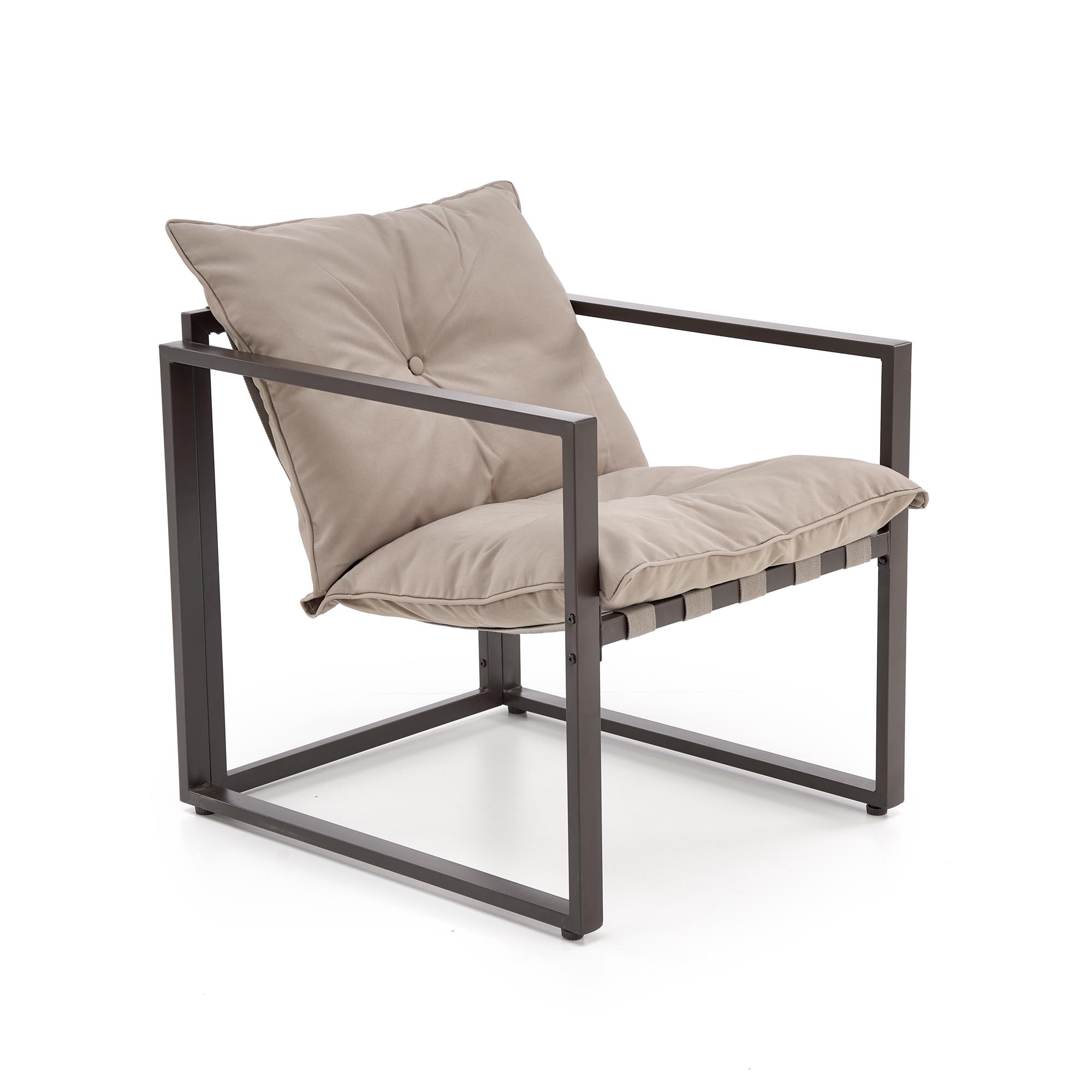 SHARK zestaw ogrodowy ( sofa + fotel 2x + ława ), ciemny brąz / cappuccino - obrazek 18