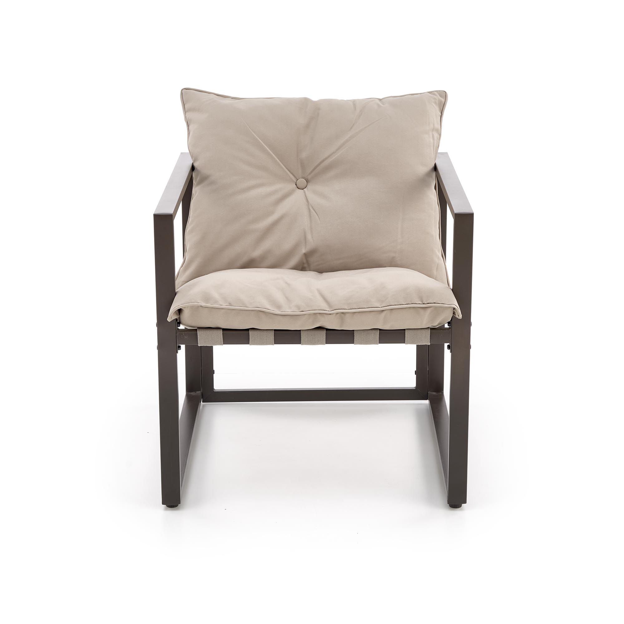 SHARK zestaw ogrodowy ( sofa + fotel 2x + ława ), ciemny brąz / cappuccino - obrazek 20