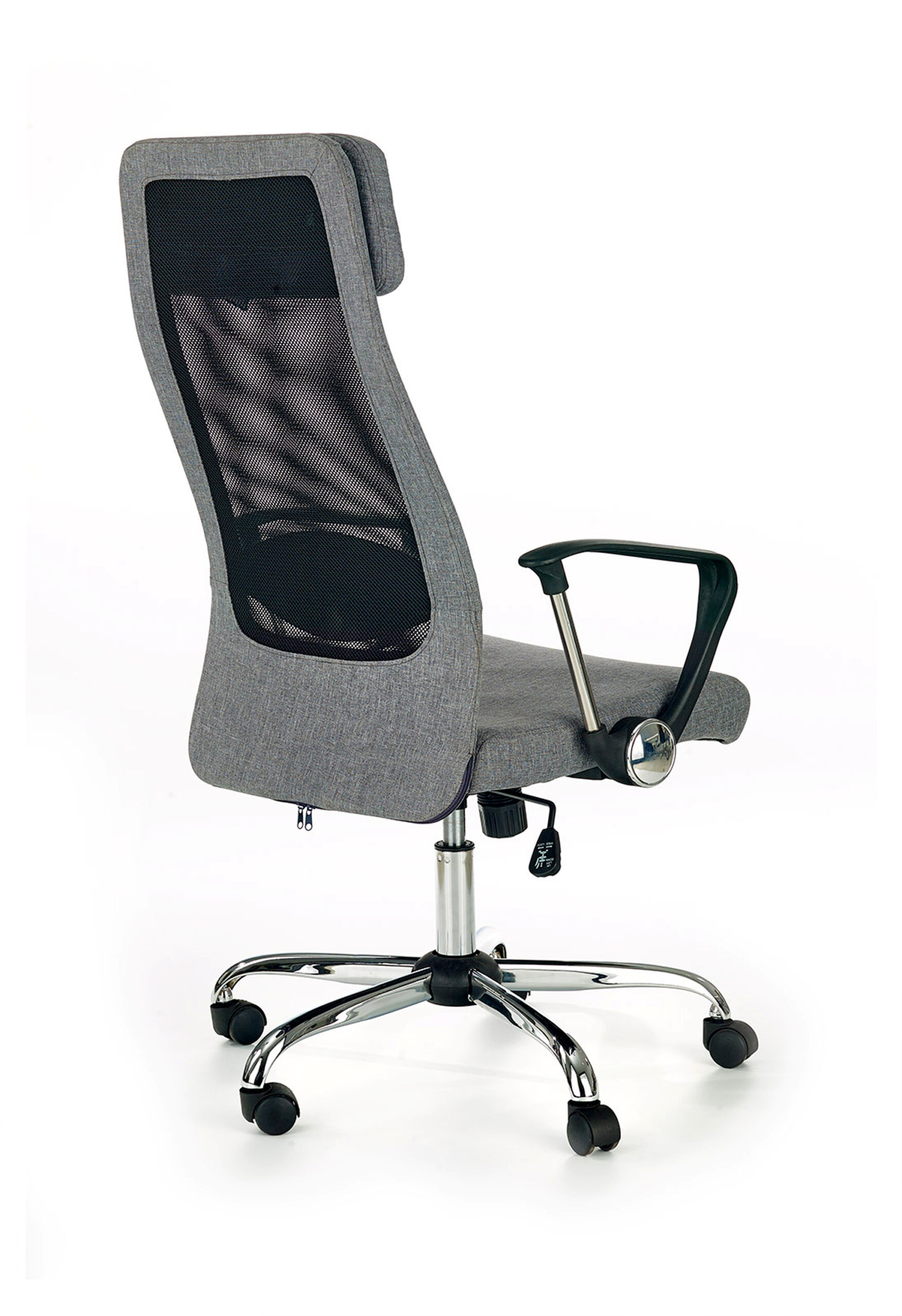 ZOOM fotel pracowniczy tkanina popielaty - obrazek 3