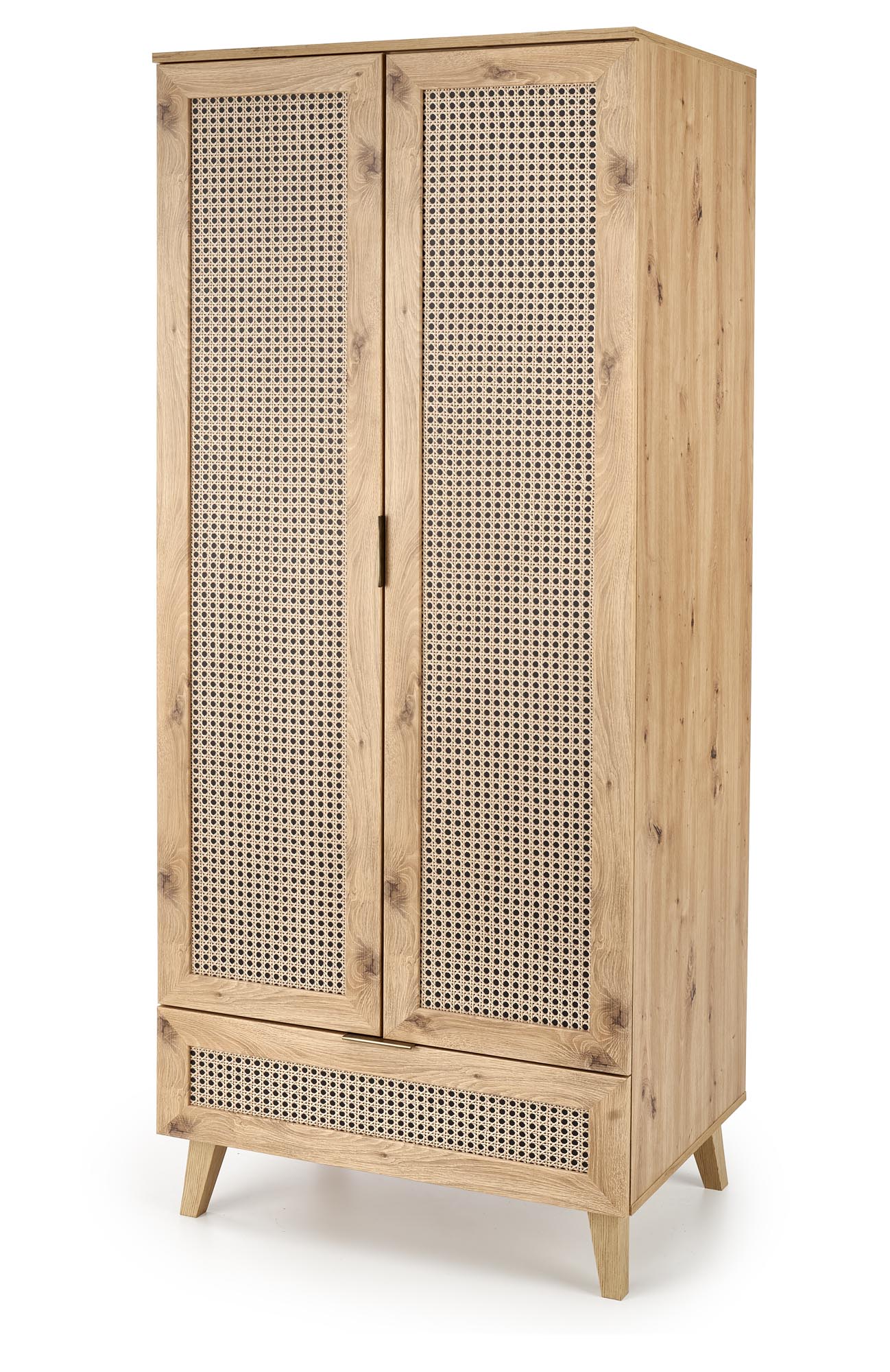BORNEO S-1 szafa dąb artisan/czarny - obrazek 3