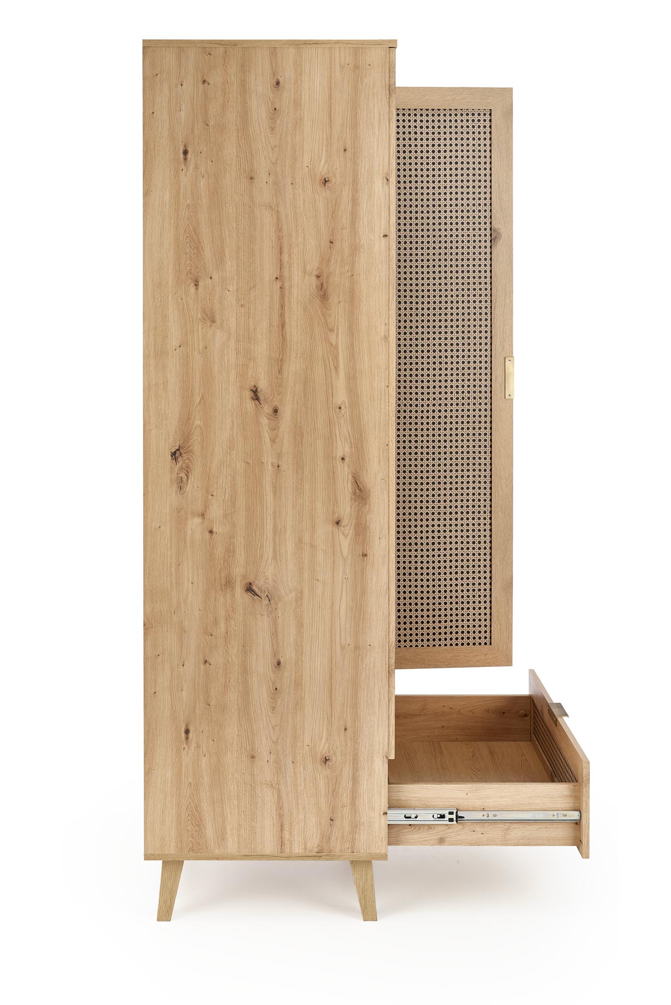BORNEO S-1 szafa dąb artisan/czarny - obrazek 6