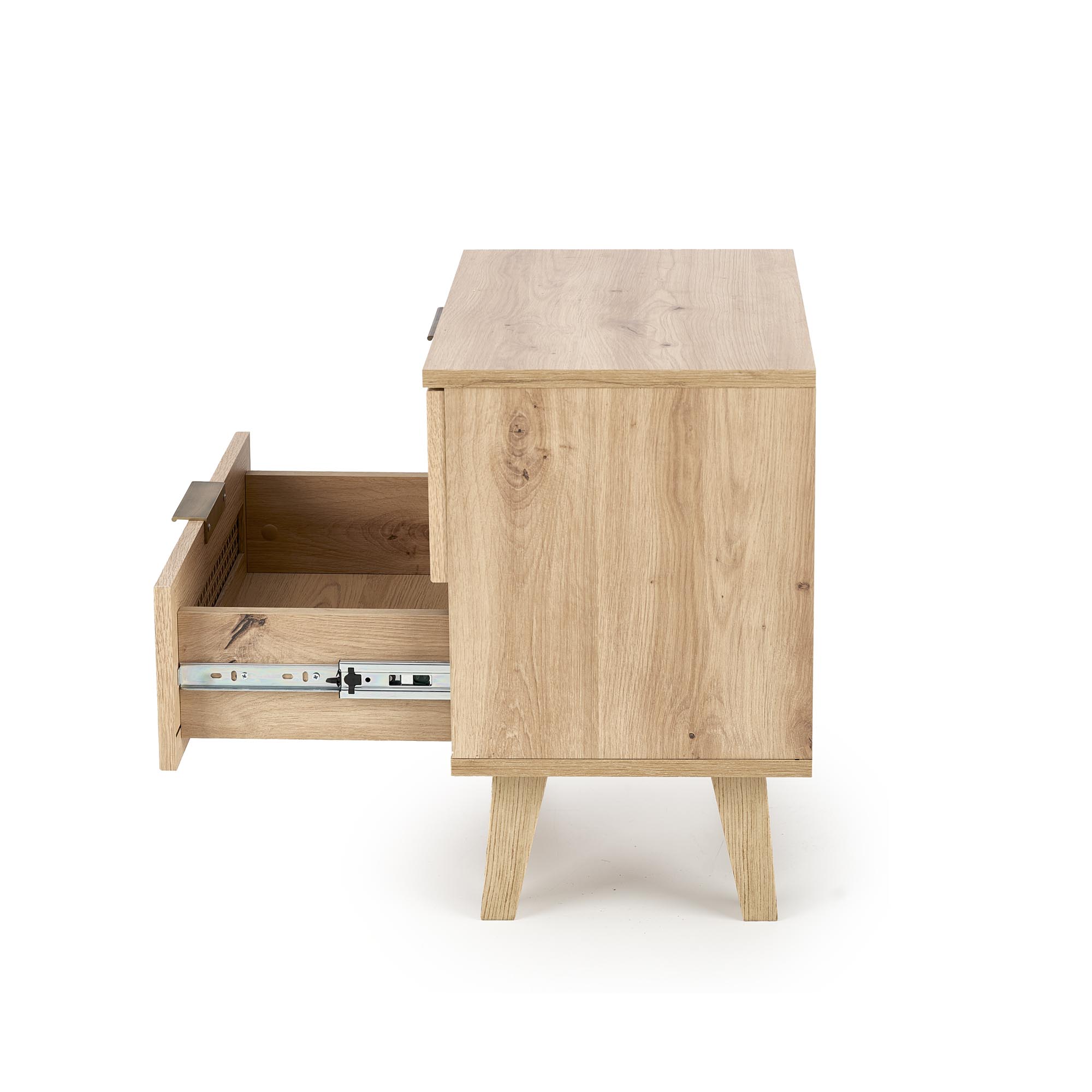 BORNEO SN-1 szafka nocna dąb artisan/czarny - obrazek 6