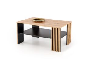 FEMINA ława dąb artisan/czarny