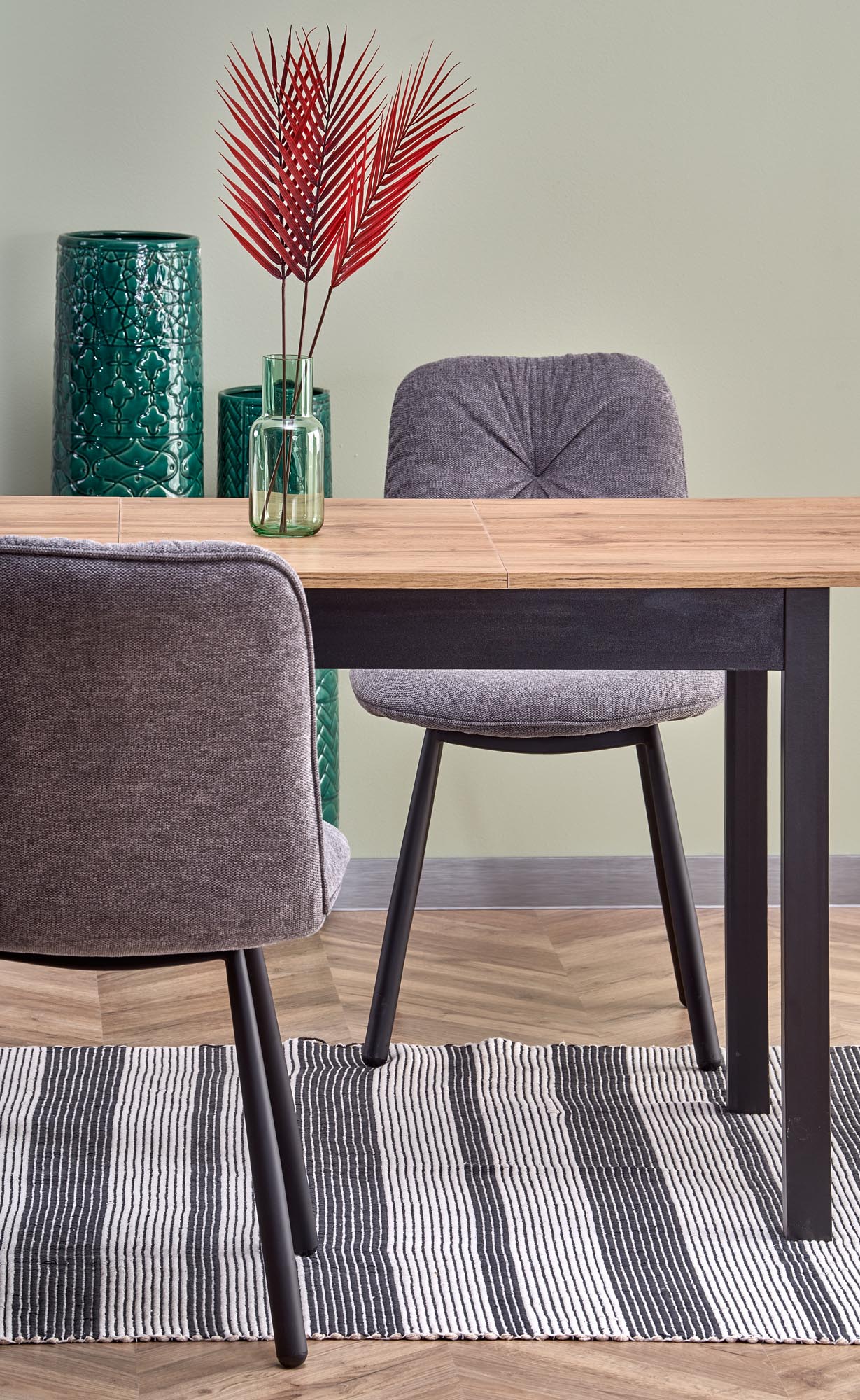 GREG stół rozkładany kolor dąb wotan/czarny - obrazek 6
