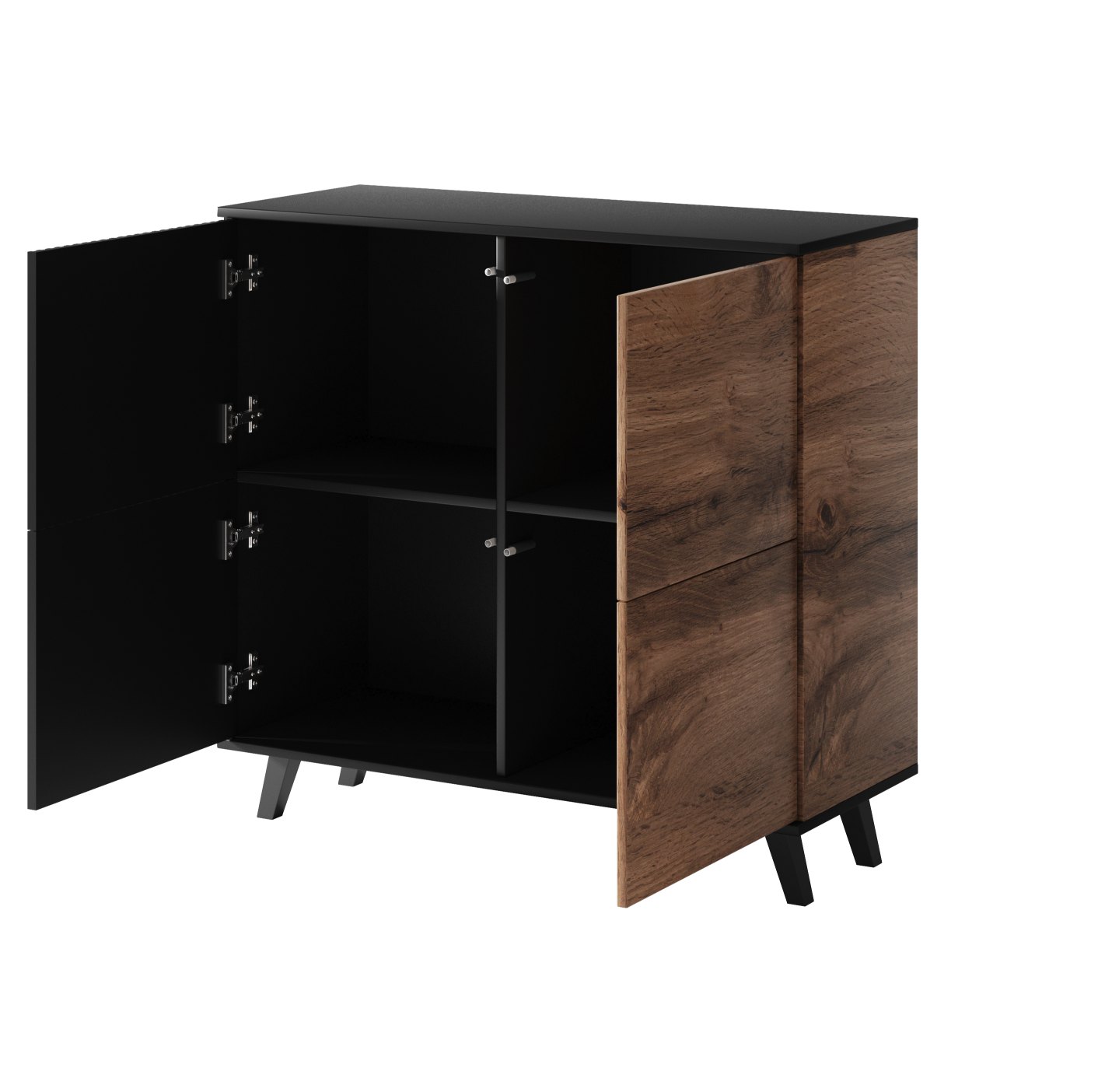 RANDOM KM-2 komoda dąb wotan/czarny - obrazek 11