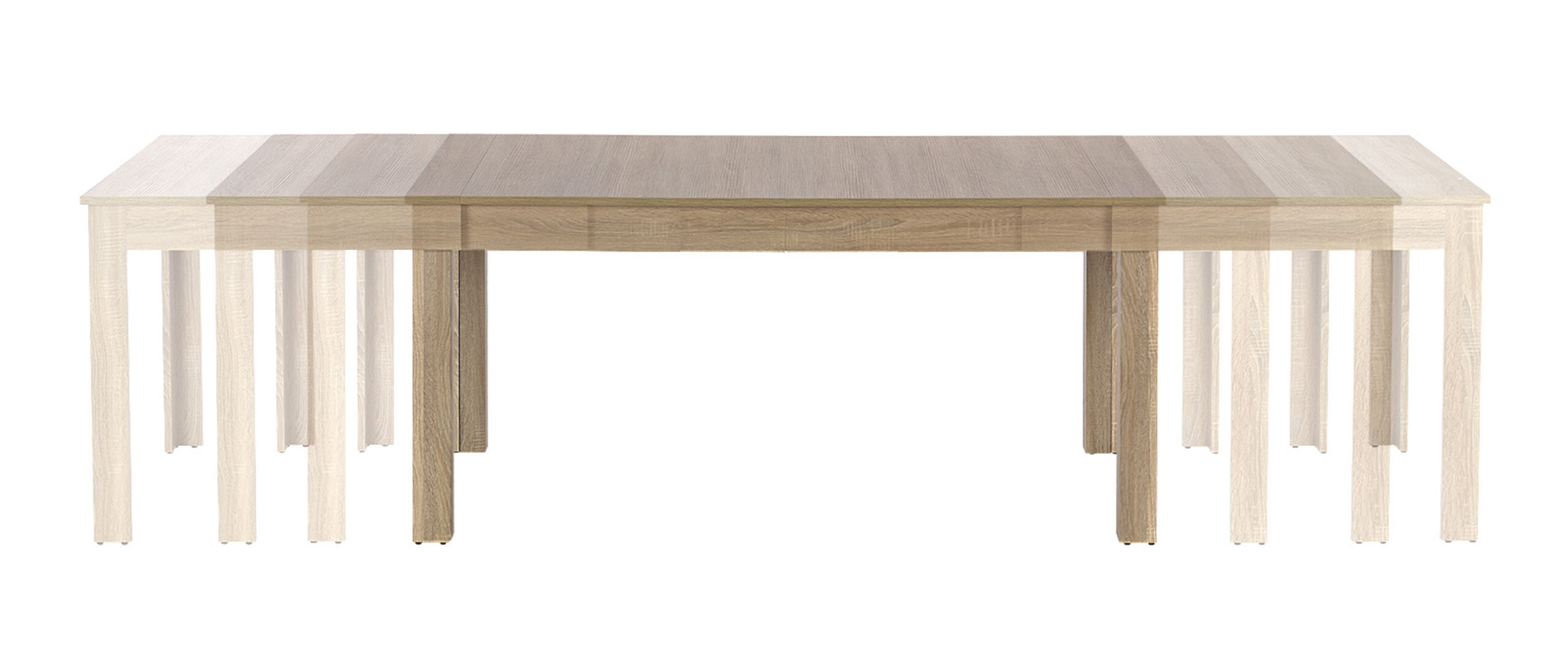 SEWERYN 160/300 cm stół kolor dąb sonoma (160-300x90x76 cm) - obrazek 4