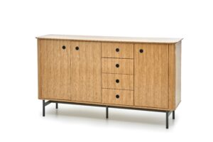 SMART komoda KM-1 dąb naturalny/czarny