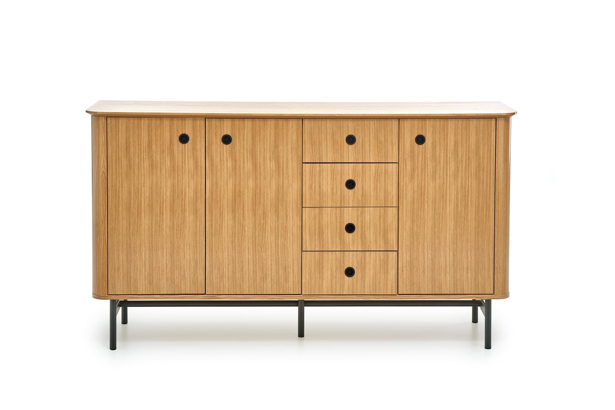 SMART komoda KM-1 dąb naturalny/czarny - obrazek 7