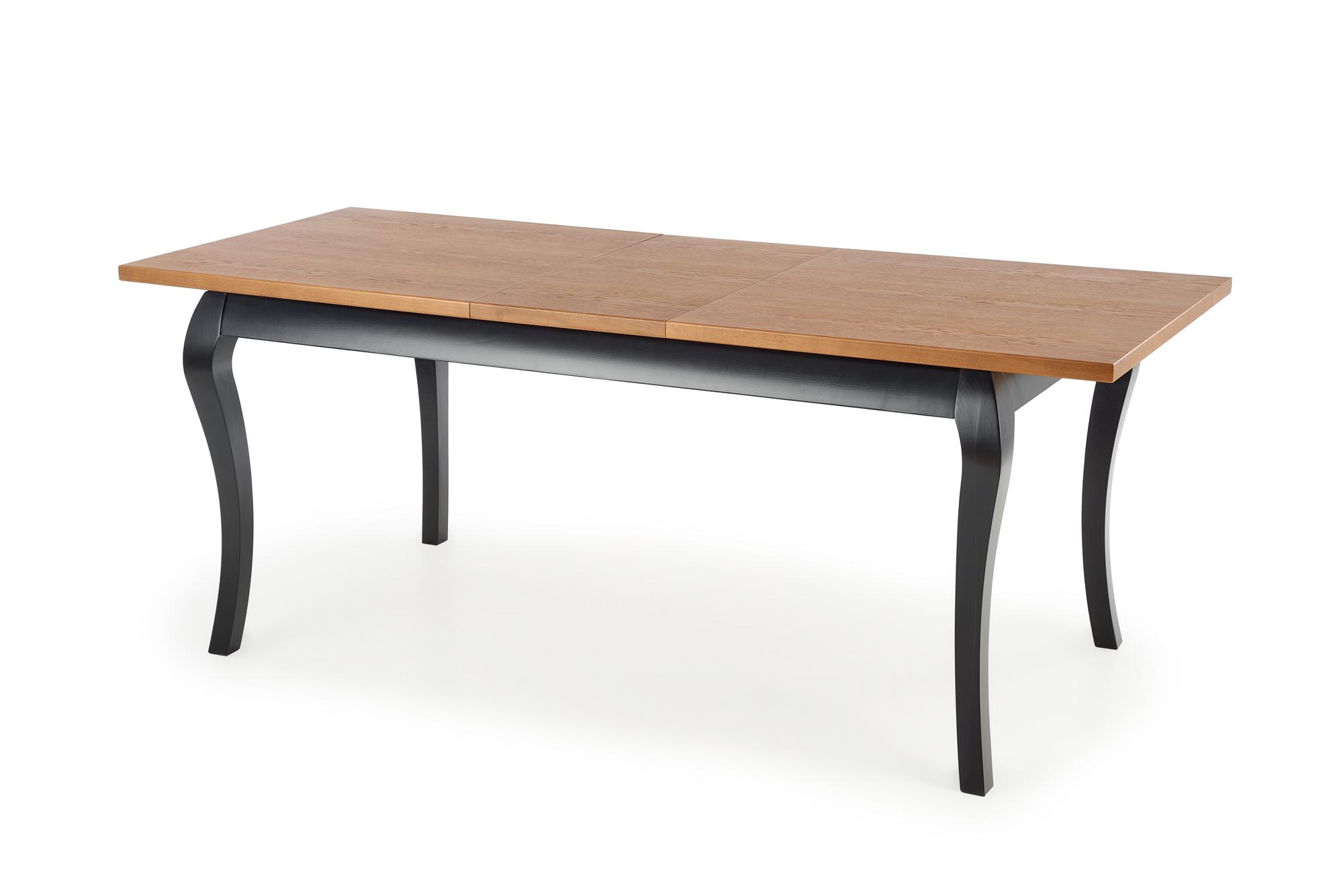 WINDSOR stół rozkładany 160-240x90x76 cm kolor ciemny dąb/czarny - obrazek 12